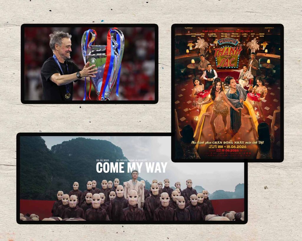 come my way sơn tùng thanh sắc psg vô địch champion league 2026